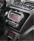 Переходная рамка 2-DIN Carav 11-412 Black для Kia Rio (QB) и K2 (QB) 2011+ (руль слева)