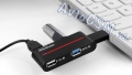 USB- () Promate pocketHub -  USB 3.0, USB 2.0,  LED-,  ,  