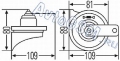 Электромагнитный звуковой сигнал Hella Twin Tone 3FH 007 424-801 - два тона, спортивный дизайн, красный цвет, диапазон частот 400-500 Гц, рупор из пластика, защита от коррозии, тефлоновая крышка, реле в комплекте  