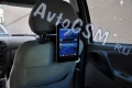 Автомобильный держатель AvtoGSM Car Holder 28 - для устройств с диагональю корпуса от 20.5 до 25.5 см, установка на основание подголовника переднего сидения, регулировка угла наклона, вращение устройства на 360 градусов,  эластичные элементы