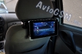 Автомобильный держатель AvtoGSM Car Holder 28 - для устройств с диагональю корпуса от 20.5 до 25.5 см, установка на основание подголовника переднего сидения, регулировка угла наклона, вращение устройства на 360 градусов,  эластичные элементы