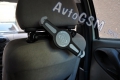 Автомобильный держатель AvtoGSM Car Holder 28 - для устройств с диагональю корпуса от 20.5 до 25.5 см, установка на основание подголовника переднего сидения, регулировка угла наклона, вращение устройства на 360 градусов,  эластичные элементы