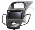 Переходная рамка 2-DIN Carav 11-305 для Ford Fiesta 2008+ (Черный цвет / с дисплеем)