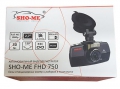 Видеорегистратор Sho-Me FHD 750 - разрешение записи Super Full HD (2304x1296), GPS-модуль, база стационарных радаров, процессор Ambarella A7LA50, датчик удара, дисплей 2.7 дюйма, технологии HDR и WDR, поддержка карт памяти до 64 Гб