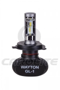 Комплект светодиодных ламп Wayton GL-1 H4 2400Lm (1109013) 2 шт. - суммарная мощность 30 Вт, общий световой поток 2400 лм, угол свечения 360 град., светодиоды Seoul CSP