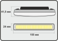    Xenite COB-115 (1001022) - COB-,   6000K,   12-24 ,  7 ,  155  41,5  24 