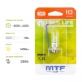   MTF Light Long Life +30% H3 55W ( ) 12V 2900K  - - - ,   ,   - 1550 Lm,   - 2900K,   ,     