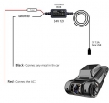 Адаптер питания для скрытого монтажа RECXON Power (12-42/5, miniUSB, угловой разъем левый) 11316 - выходной ток до 2.1 А, выходное напряжение 12 В, рабочее напряжение 12-42В, длина провода 3 м, разъем питания miniUSB