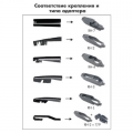 Щетка стеклоочистителя AutoStandart 106382 (350 мм, 14'') для заднего стекла - 6 адаптеров, каркасное исполнение, графитовое покрытие