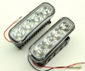 Дневные ходовые огни Danyang HY-092-2-P LED прямоугольные 120мм*36мм гладкое стекло 4 диода