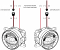 Светодиодные противотуманные фары MTF Light FL10WD для Citroen, Opel, Ford, Peugeot, Renault, Subaru, Suzuki, Lada, Mitsubishi - мощность 10 Вт, цветовая температура 5700K + желтый, штатная установка