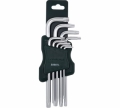 Набор ключей Г-обр TORX длинных 9пр. Т10-Т50 ROCKFORCE RF-5098TL