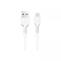 Кабель USB - Micro USB (для Android) HOCO X20 2,4А белый 3м (00226)