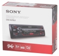 Автомагнитола (цифровой ресивер) Sony SN-DSX-A210UI - разъемы USB и AUX, красная подсветка кнопок, пульт ДУ в комплекте,  съемная панель, макс. мощность - 55 Вт x 4