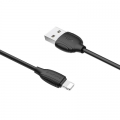 Кабель USB - Lightning (для iPhone) BOROFONE BX19 2,4А черный 1м (00058)