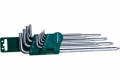 Комплект угловых ключей Torx Extra Long Т9-Т50, 1 S2 материал, 10 предметов JONNESWAY H12S110S