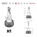 Светодиодные лампы MTF Light MaxBeam Mini H1 12V 45W 4500lm 6000K