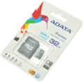 Карта памяти MicroSDHC Adata Premier UHS-1 Class10 32GB + адаптер  - влагозащищенный корпус, ударопрочное исполнение, работа в широком диапазоне температур, SD-адаптер в комплекте