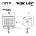   MTF LIGHT WH20S -  STYLE 12-36V, 20W, 1400lm, ECE R10, , .