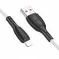 Кабель USB - Lightning (для iPhone) BOROFONE BX86 2,4А белый 1м (00027)