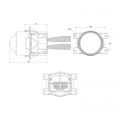 Светодиодные противотуманные фары MTF Light ABSOLUTE VISION TRUCK 24В 32/44Вт 5500К